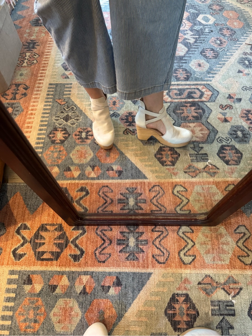 Free People Women’s Cedar Wood Heel Clog Size 7.5